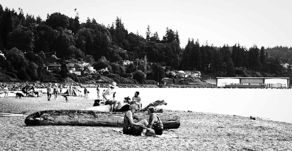Black & White Beach by VA Wiswell